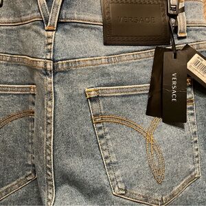Versace Light Blue Denim Jeans for Men
